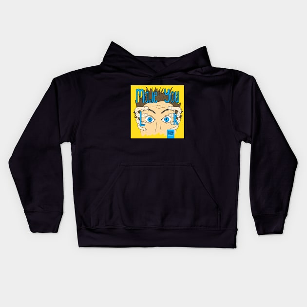 Made You Look Cover Kids Hoodie by That's Not Canon Productions